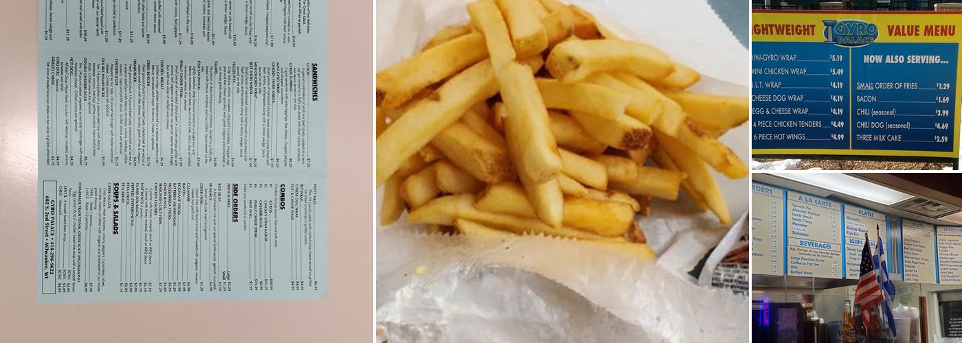 Gyro Palace of Walker’s Point Menu