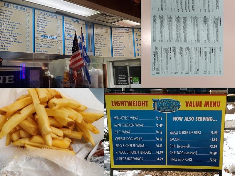 Gyro Palace of Walker’s Point Menu