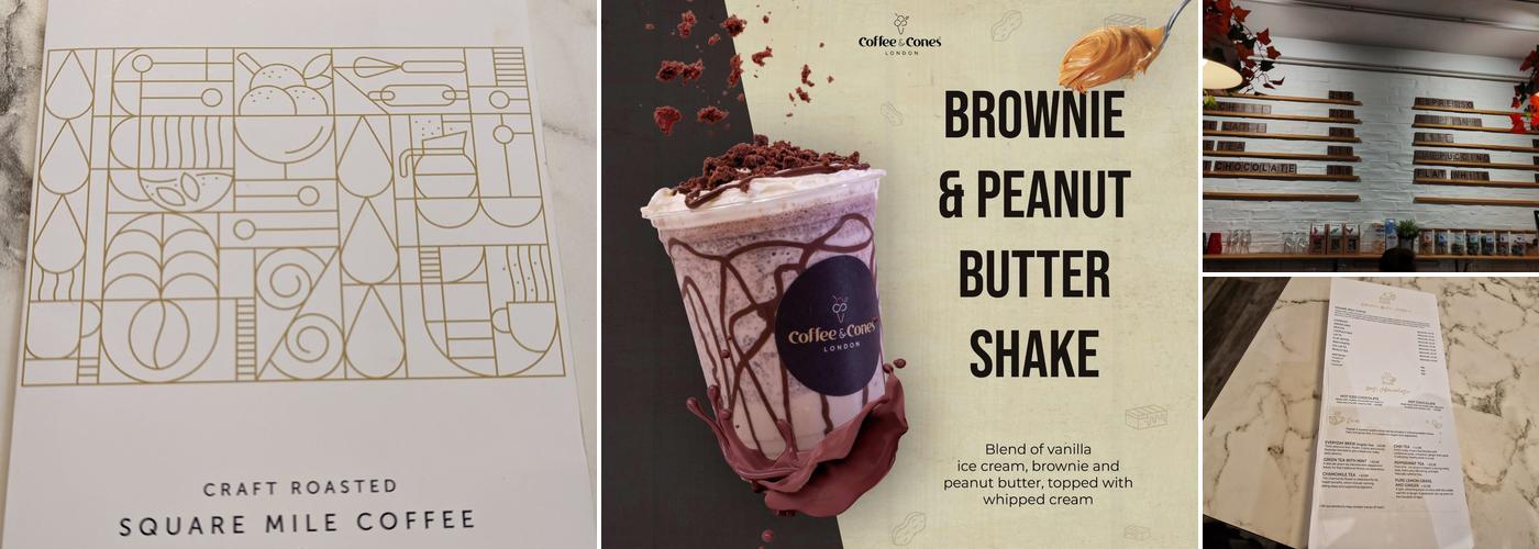 Coffee and Cones Menu