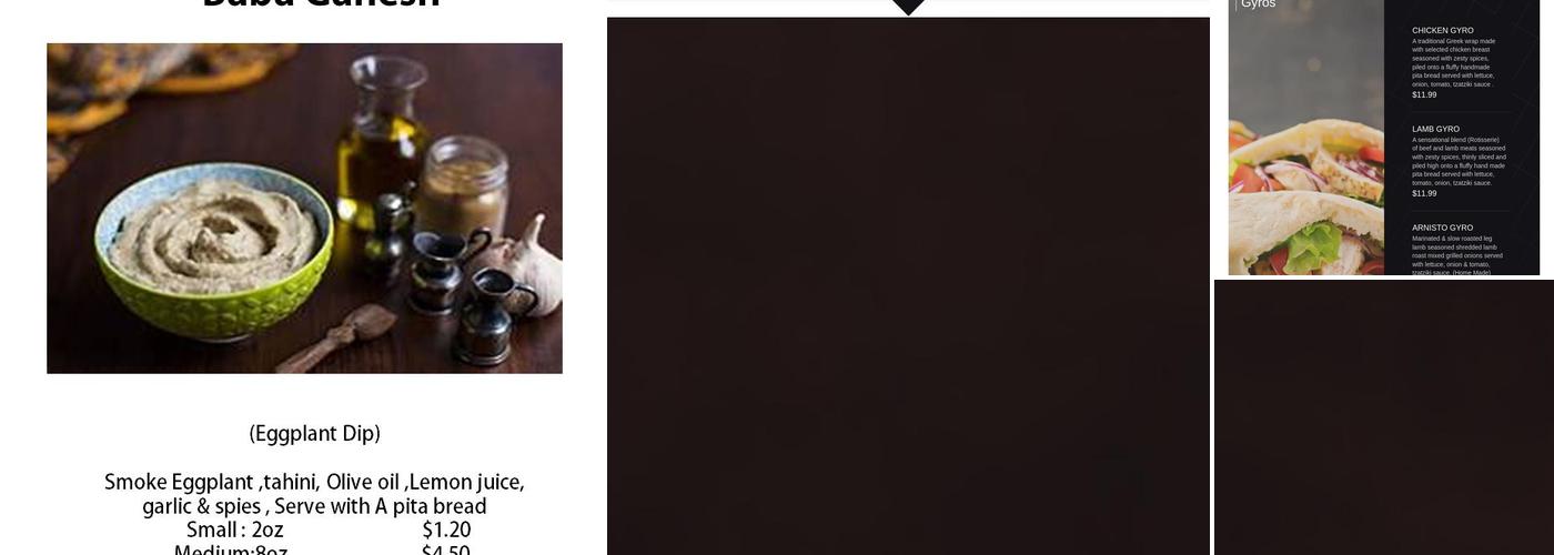 Gyro World Menu