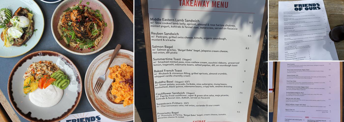 Friends of Ours Menu