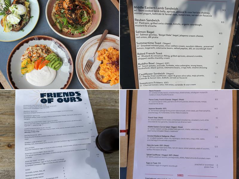 Friends of Ours Menu