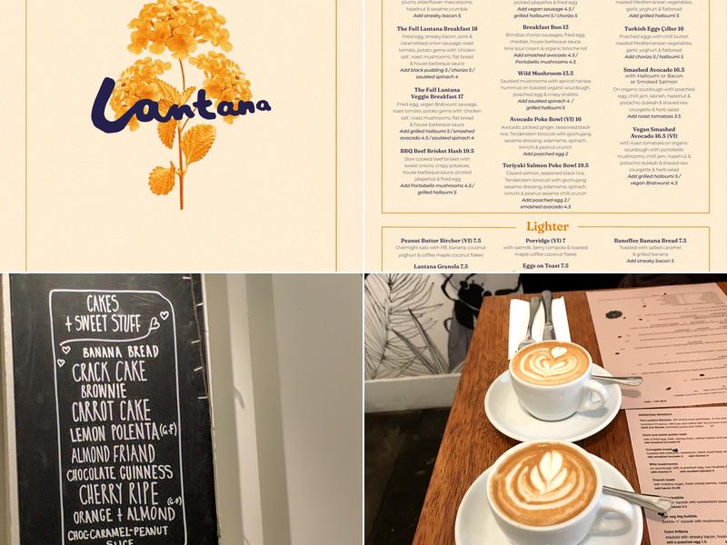 Lantana Shoreditch Menu