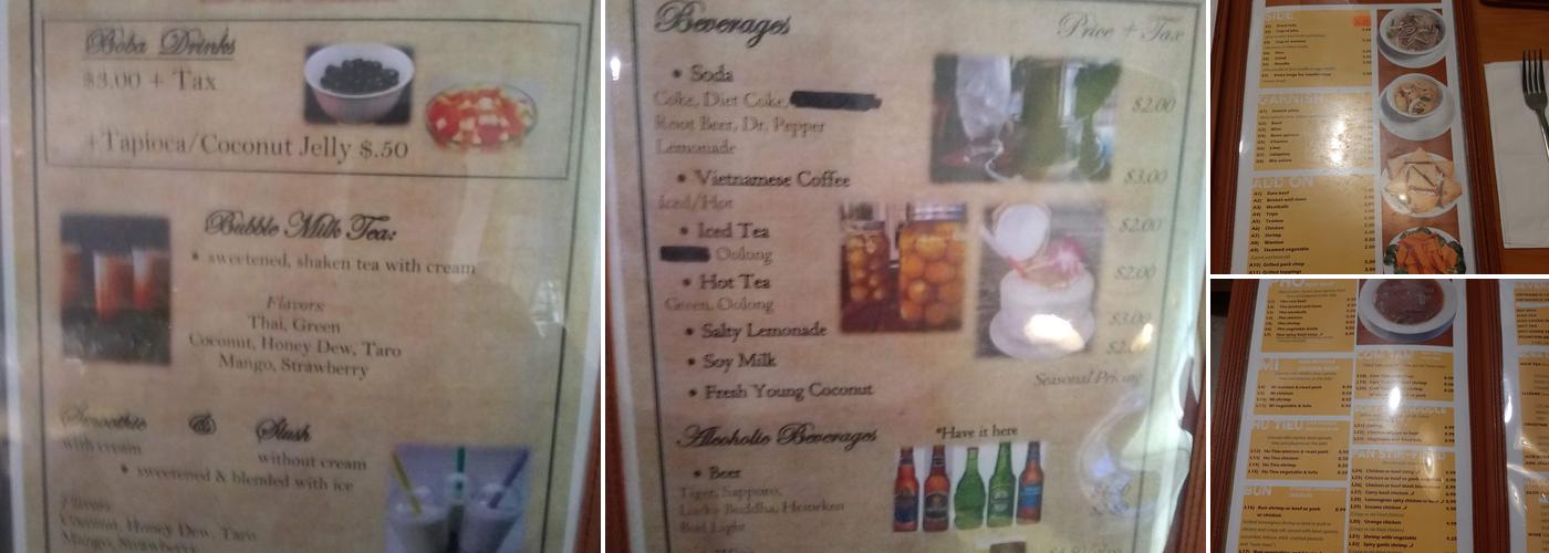 Ha Long Bay Menu