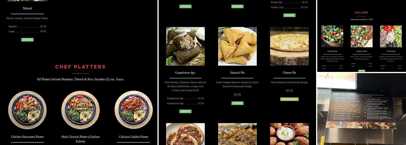 Habibi Lebanese Grill Menu