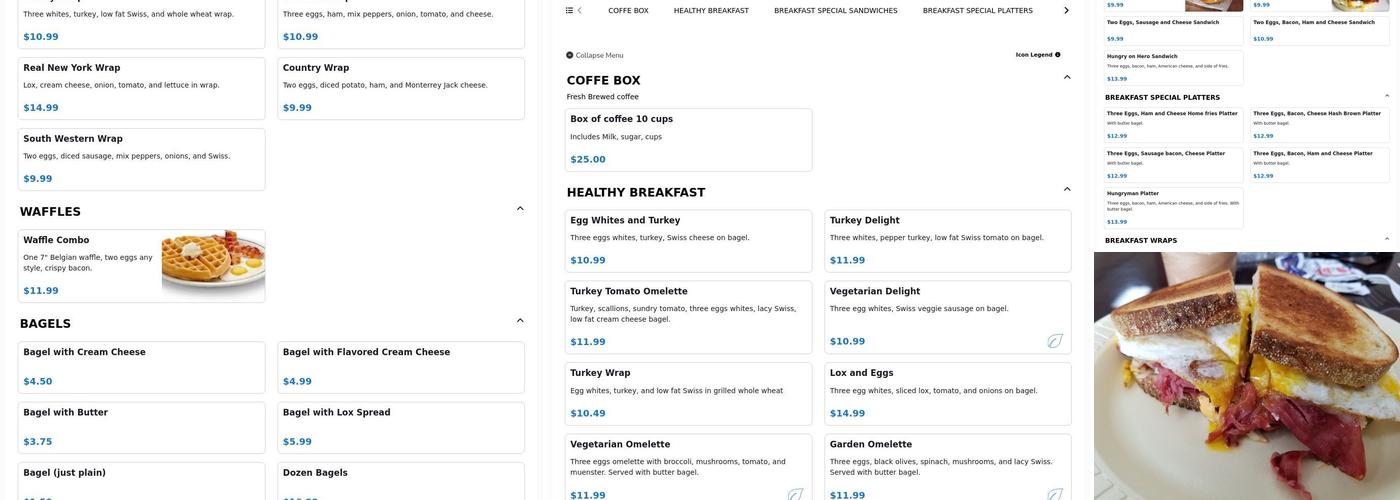 Hampton Bays Bagel Menu