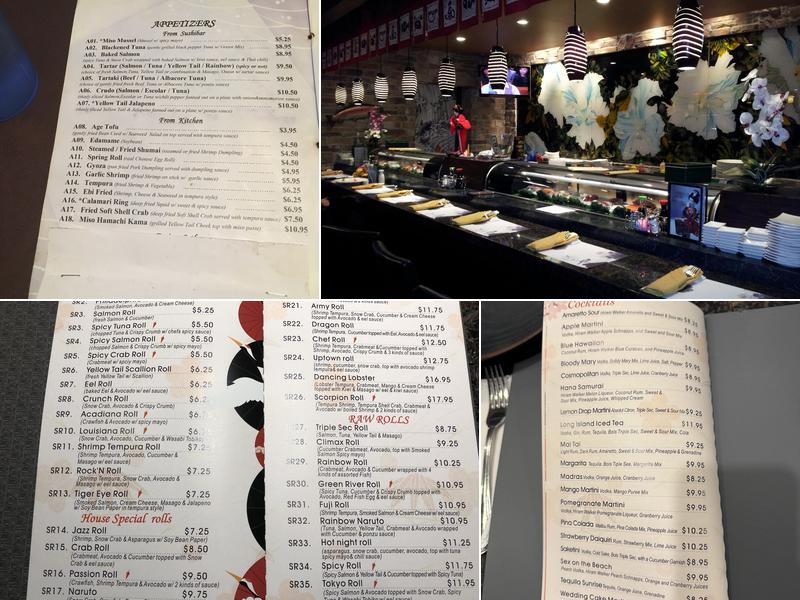 Hana Steak Seafood & Sushi Menu