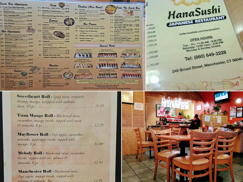 Hana Sushi Menu