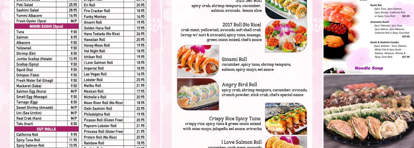 Hana Sushi #6 Menu