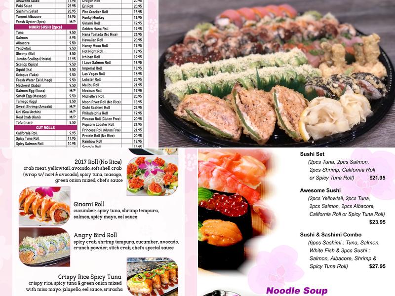 Hana Sushi #6 Menu