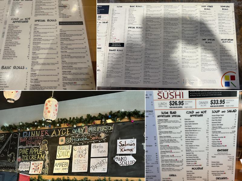 Hanabi Sushi & Rolls Menu