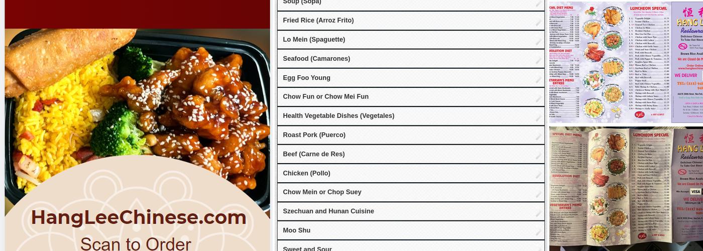 Hang Lee Menu