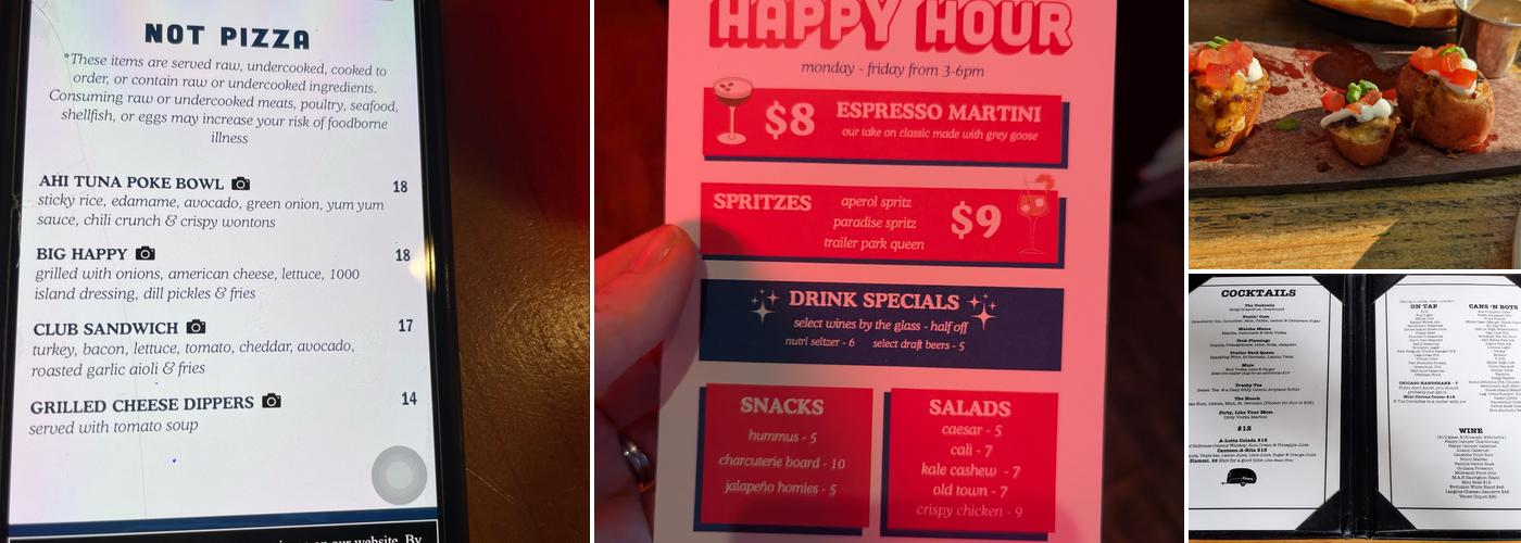 Happy Camper Pizza Menu