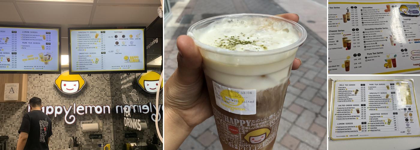Happy Lemon Boston Menu