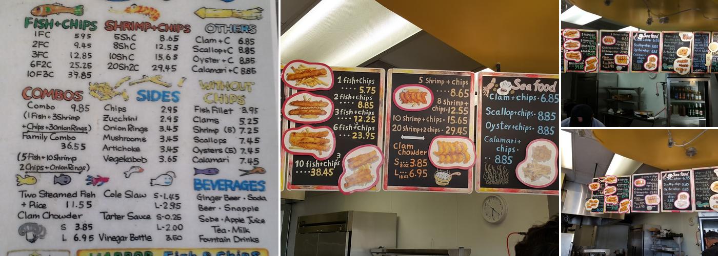 Harbor Fish & Chips Menu