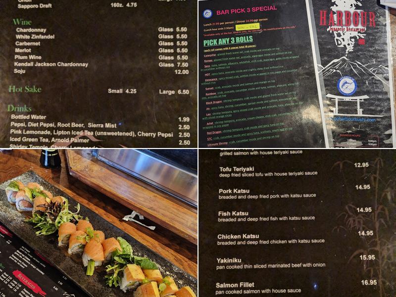 Harbour Sushi Menu