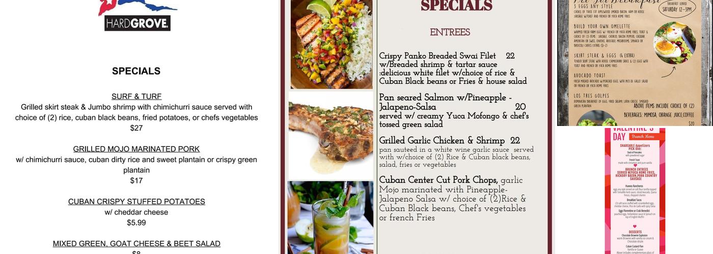Hard Grove Menu