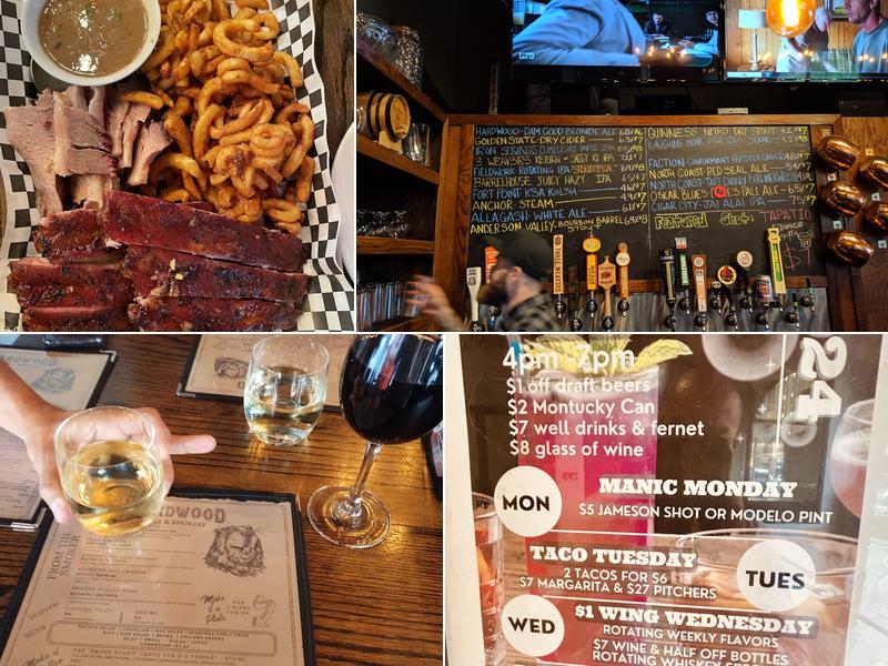 Hardwood Bar & Smokery Menu