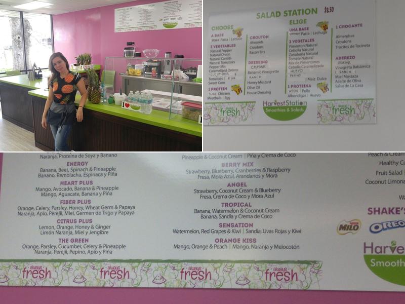 Harvest Station - smoothies and salads Menu