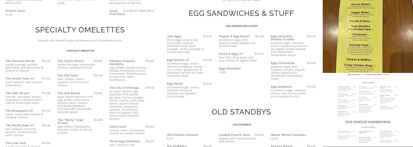 Hashbrowns Menu