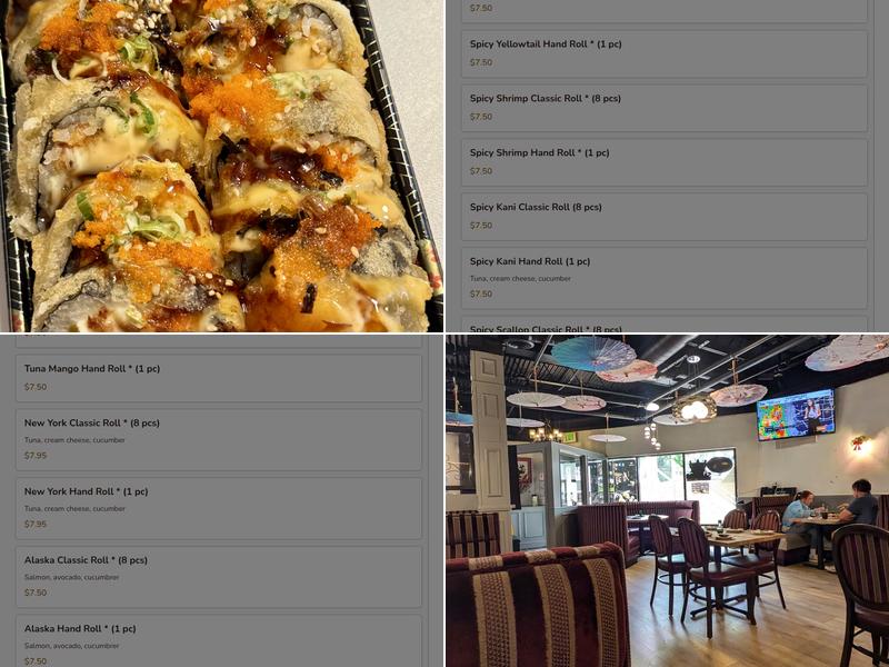 Hasu Sushi & Grill Menu