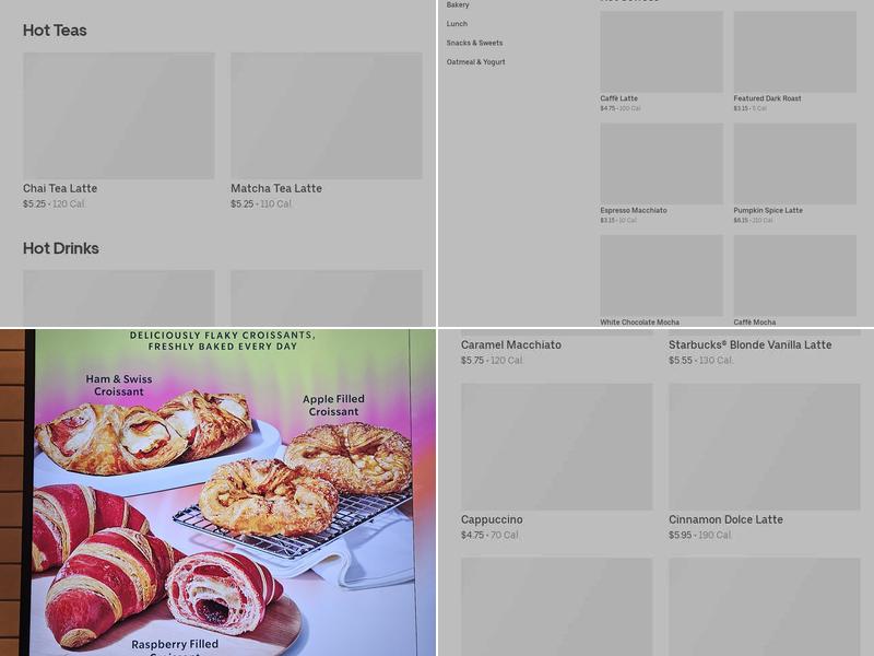 Starbucks Menu