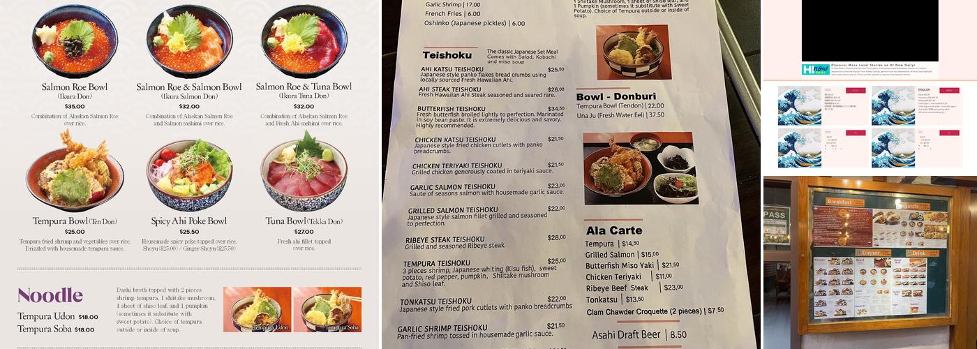 Hatsuhana Japanese Restaurant Menu