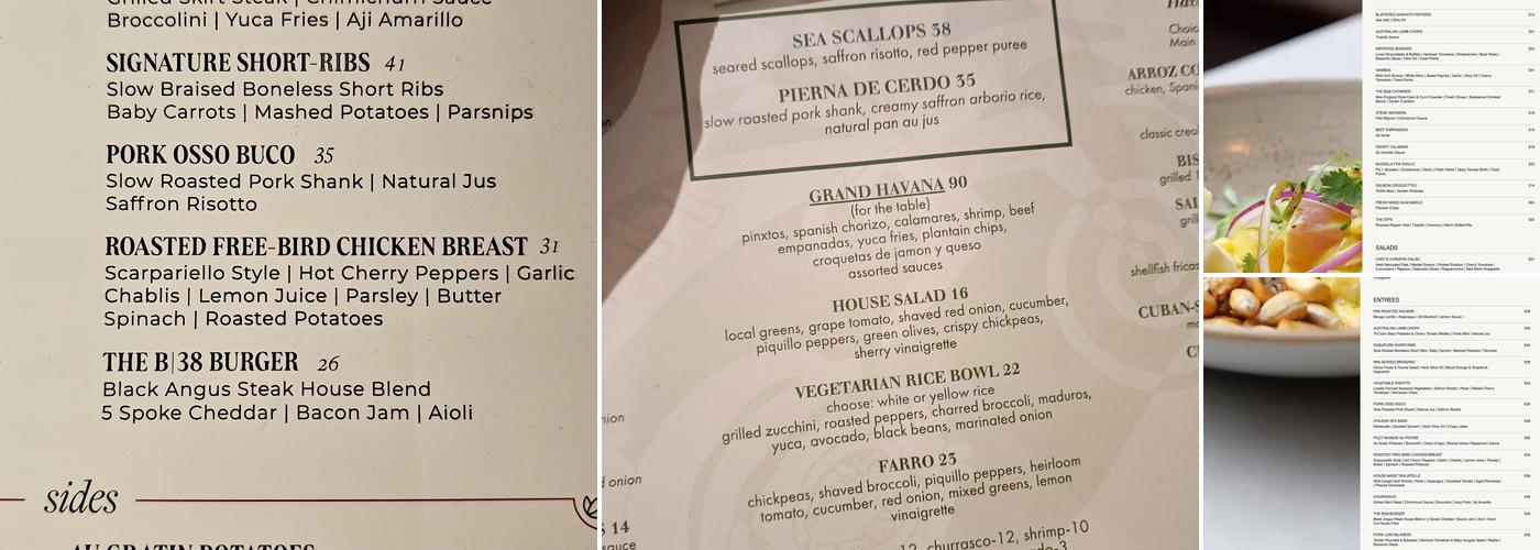 BSTRO 38 Menu