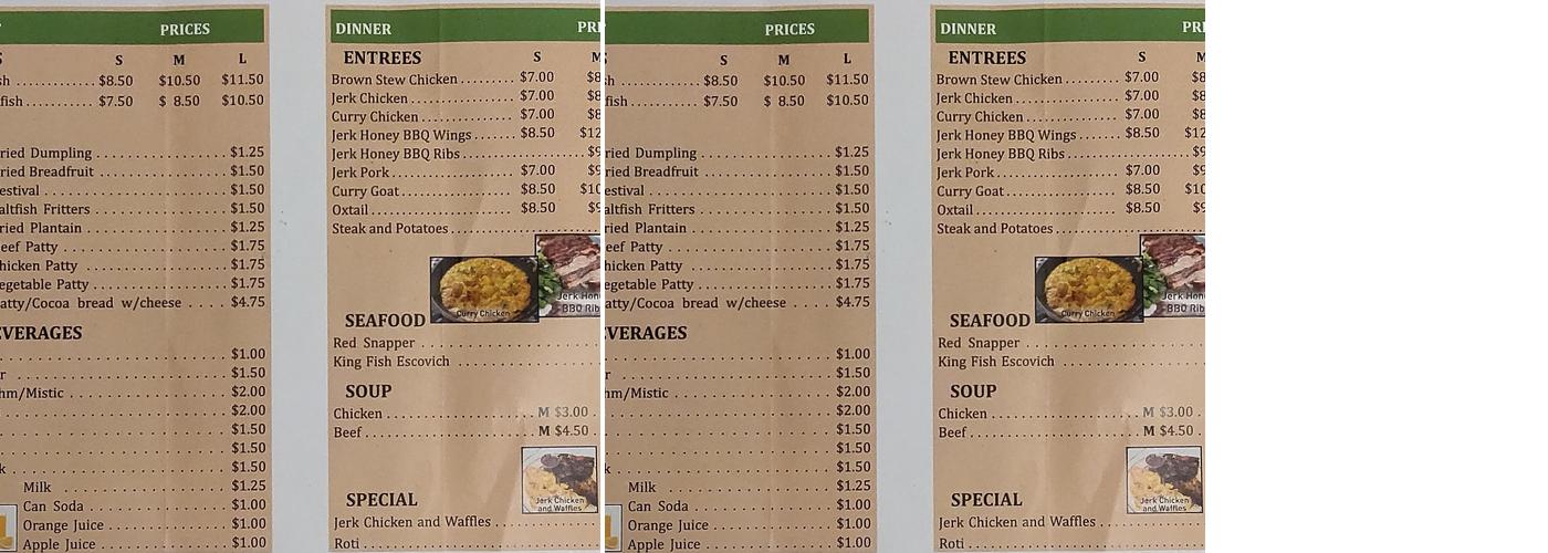 Hazel's Kitchen Menu