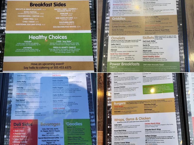 Hello Deli Menu