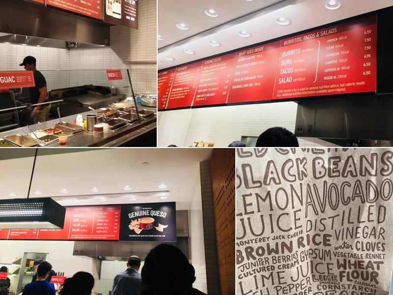 Chipotle Mexican Grill Menu