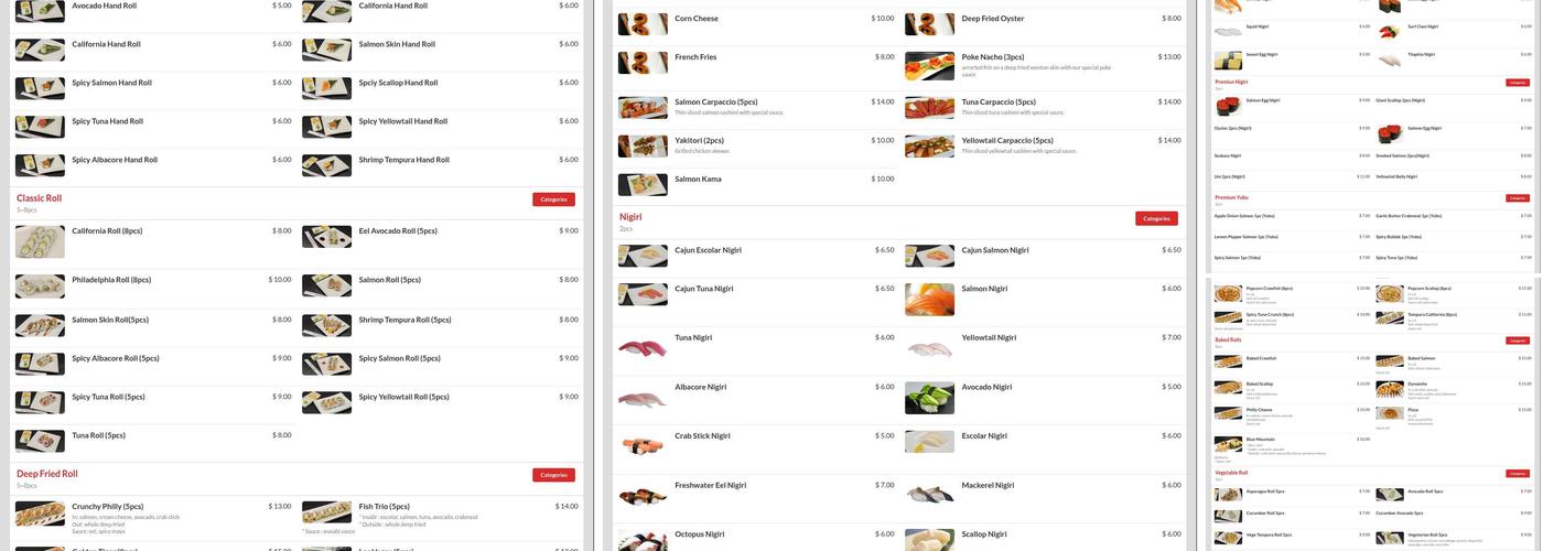 Hello Sushi Menu