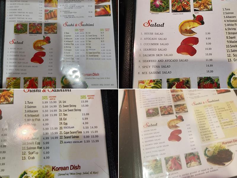 Hello Sushi Menu