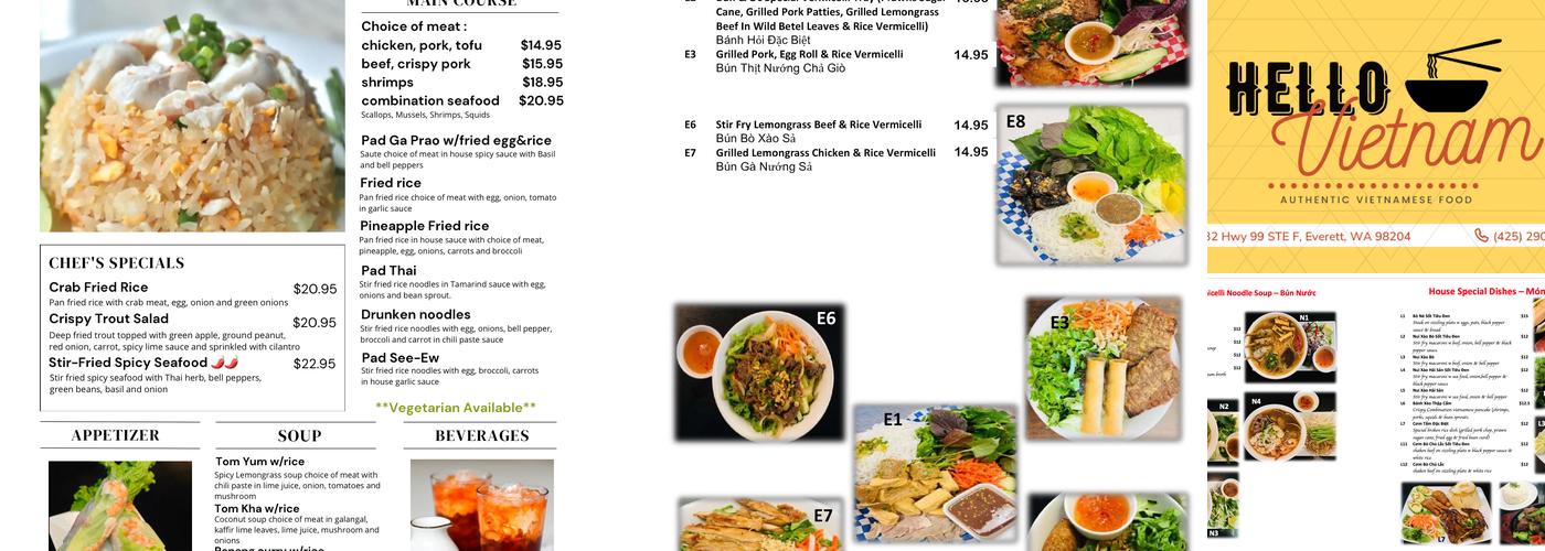 Bun & Oc Everett Menu