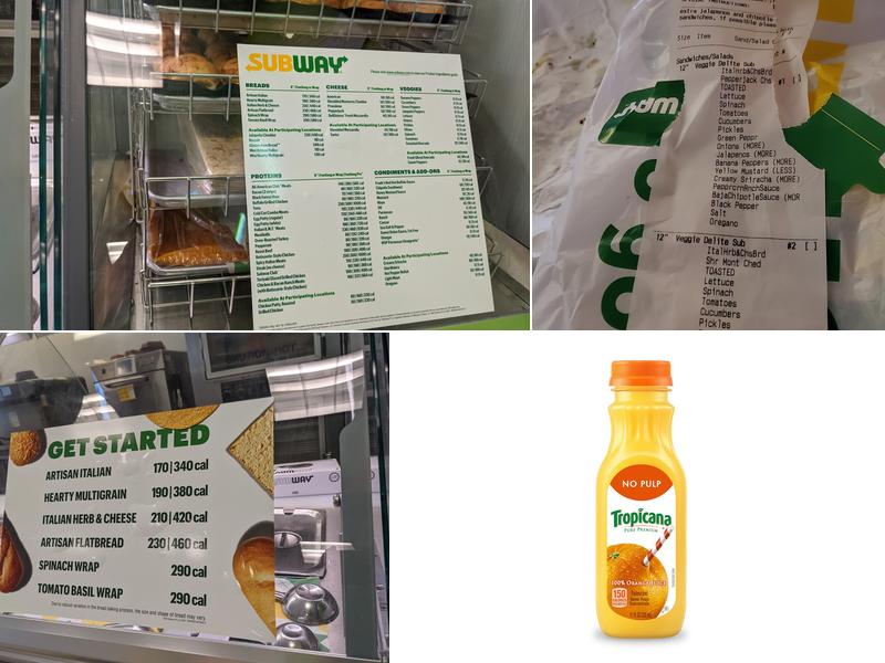 Subway Menu
