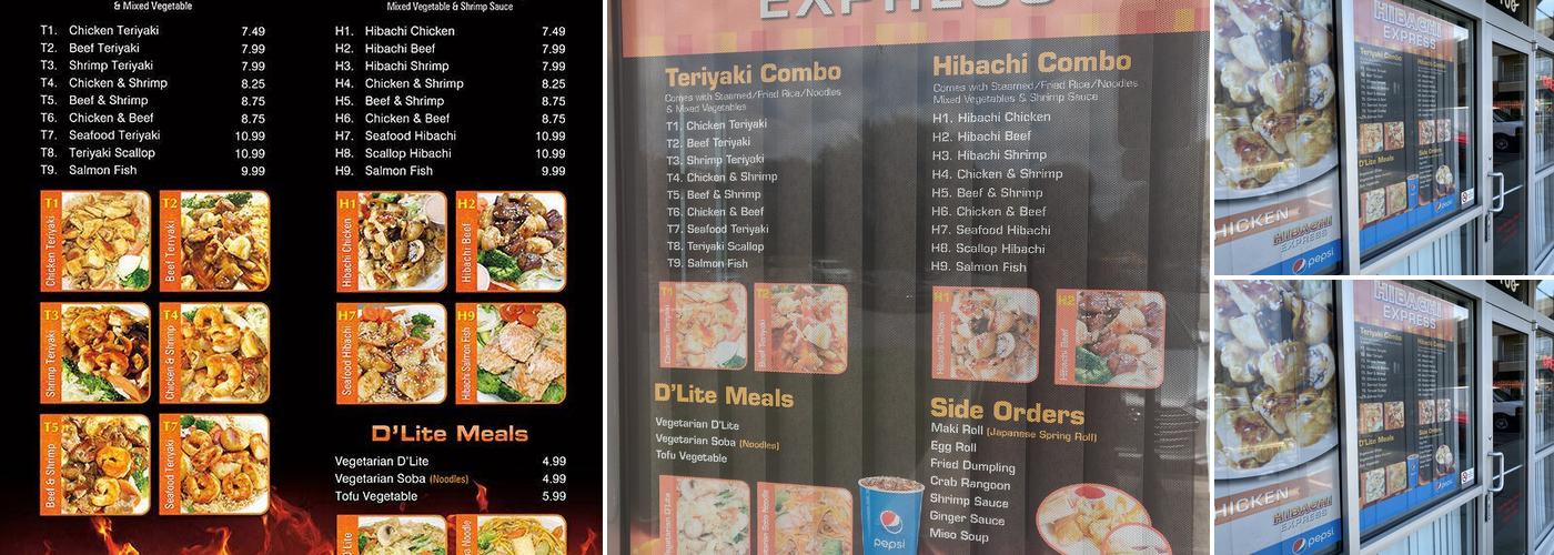 Hibachi Express Menu