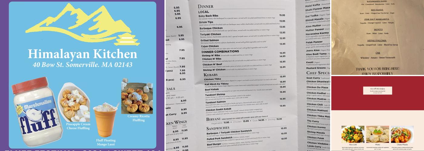 Himalayan Kitchen Menu