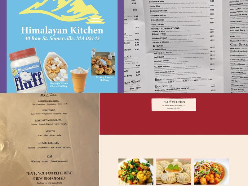 Himalayan Kitchen Menu