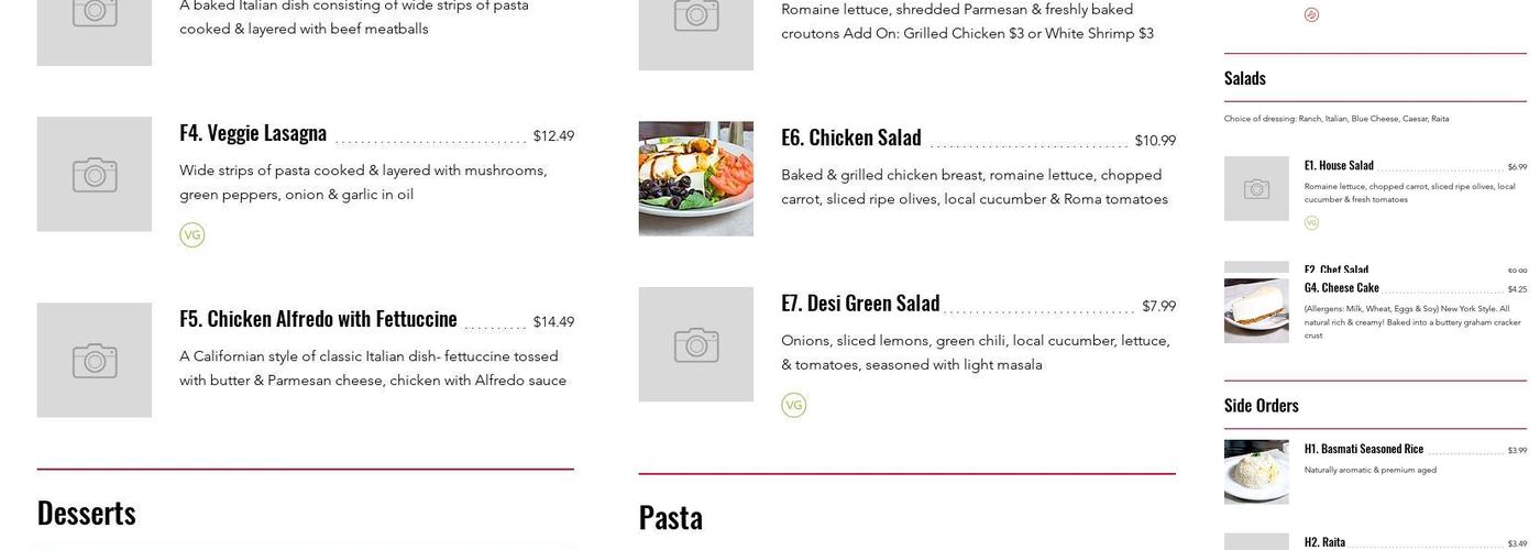 Himalayan Pizza & Momo Menu