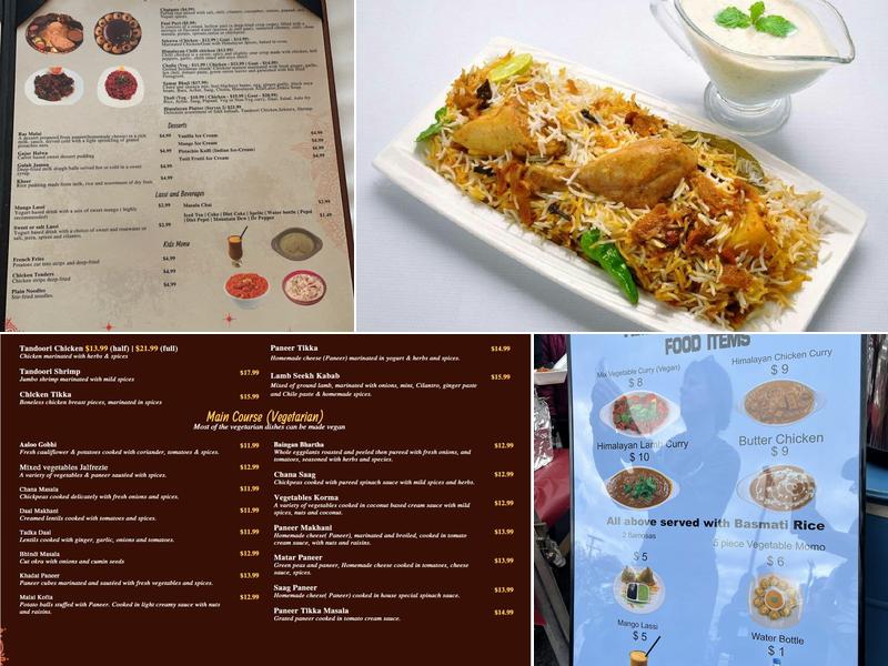 Himalayan Restaurant Menu