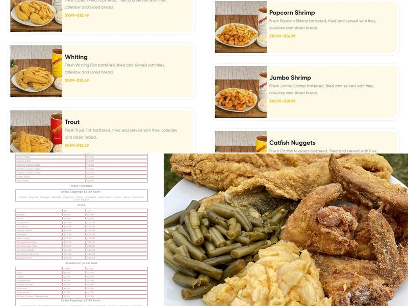 Hip Hop Fish & Chicken Menu