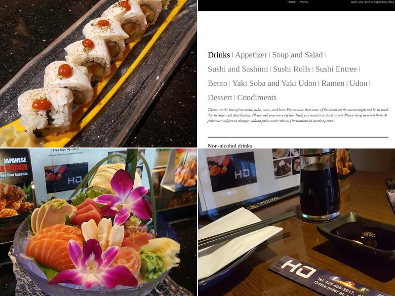 Ho Sushi Bistro Menu
