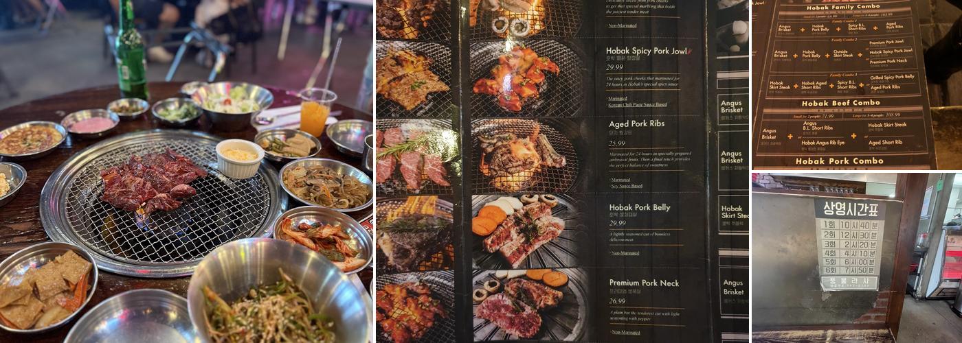 Hobak Korean BBQ Menu