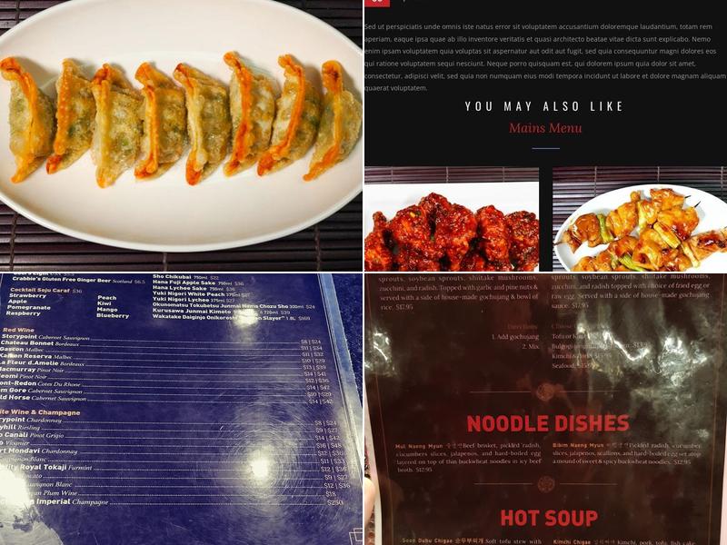 Hoban Korean BBQ Menu