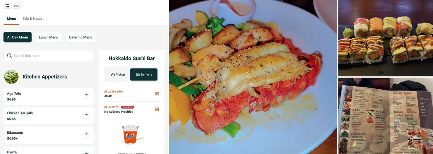 Hokkaido Sushi Bar Menu