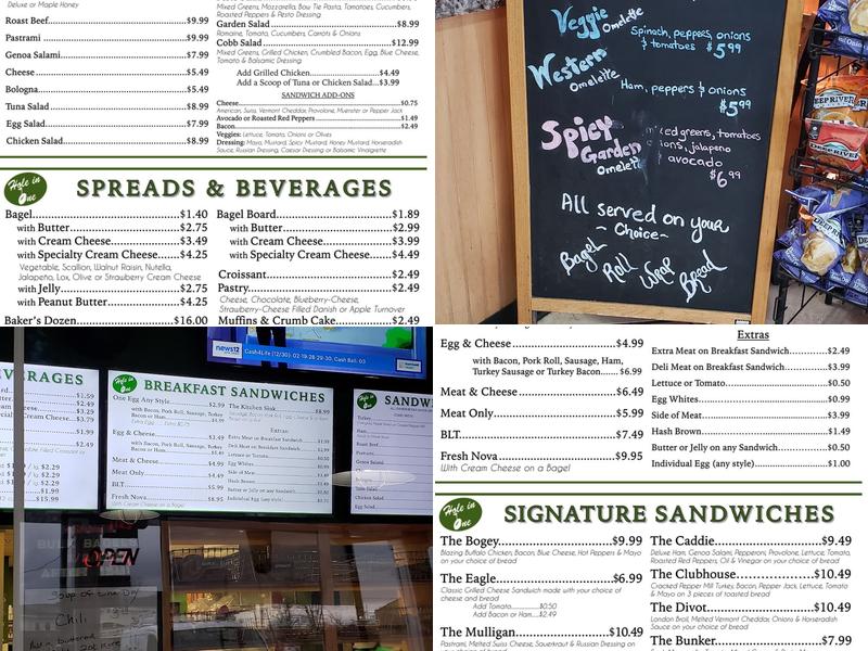 Hole in One Bagel-Deli Menu