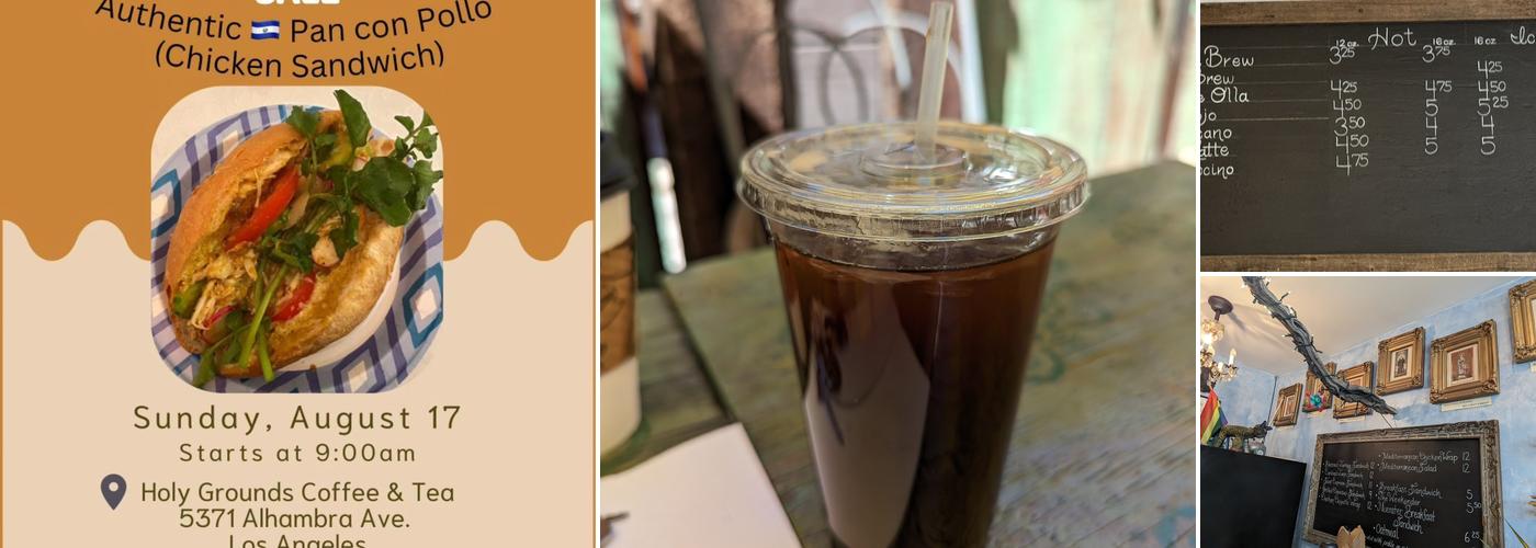 Holy Grounds Coffee and Tea Menu