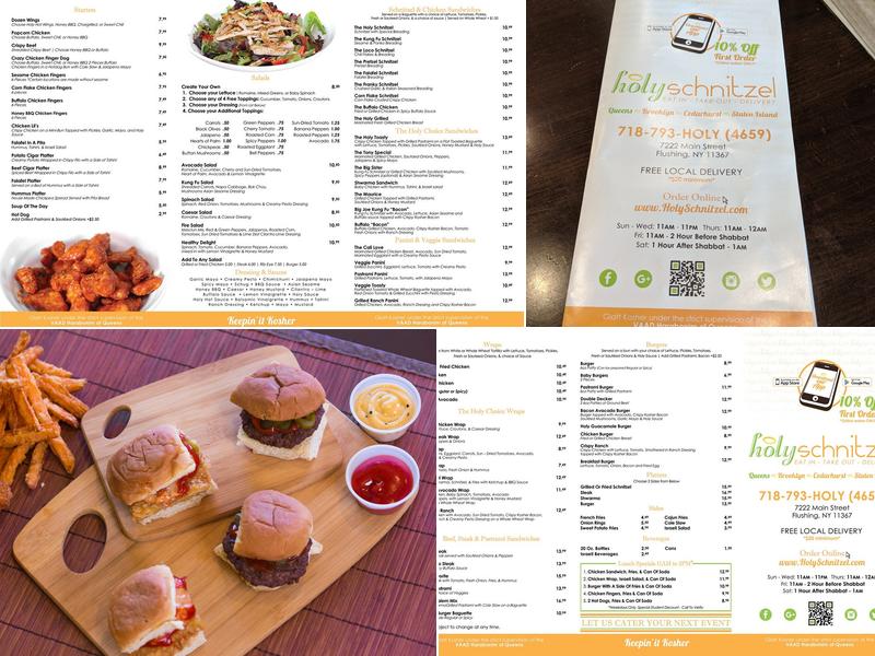 Holy Schnitzel (Queens) Menu
