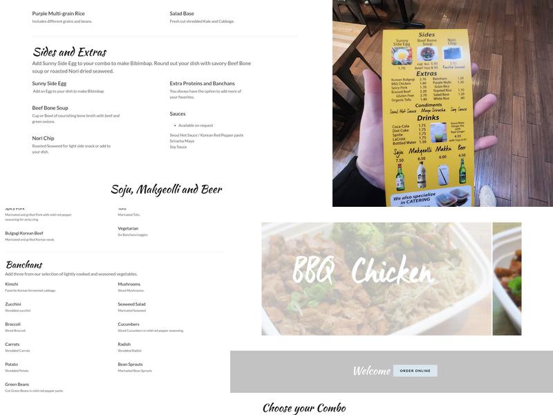 Seoul Kitchen Menu