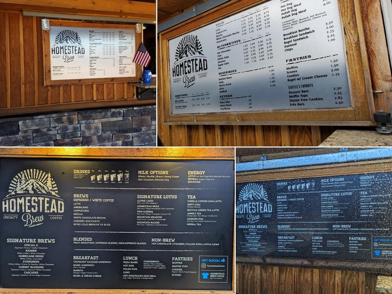 Homestead Brew Menu